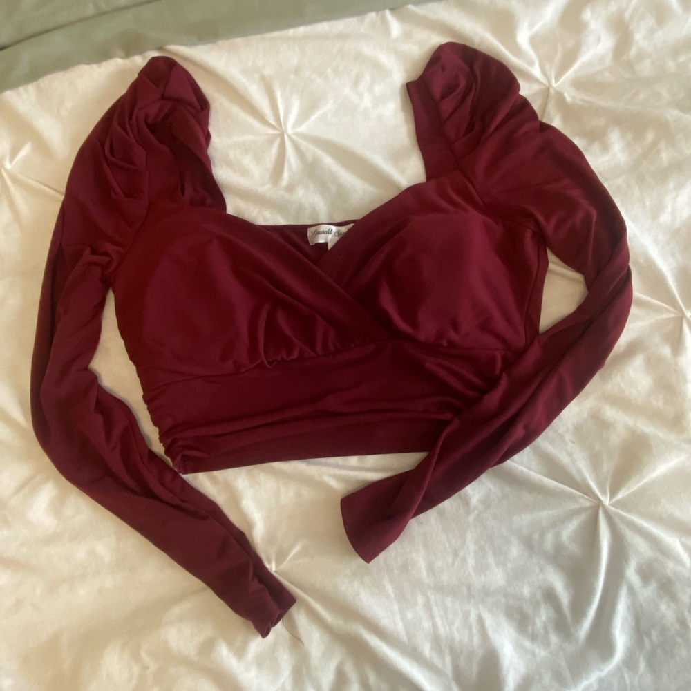 Boutique Long Sleeve Crop Top